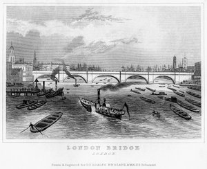 Ponte di Londra, XIX secolo da Unbekannt