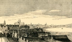 Londra, dalla cima di Arundel House, XVII secolo, 1881 da Unbekannt