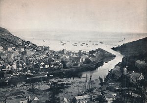 Looe - Vista dalle colline, mostrando l
