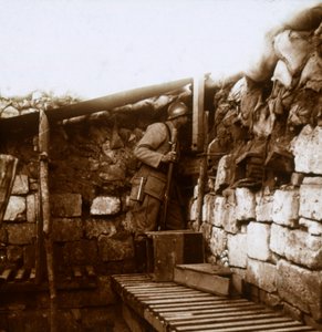 Vedetta, Champagne, Francia, c1914-c1918