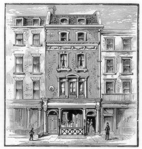 Luogo di nascita di Lord Byron, Holles Street, Cavendish Square, Londra, 1888 da Unbekannt
