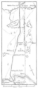 Linea di avanzamento di Lord Methuen al fiume Modder, 1902 da Unbekannt