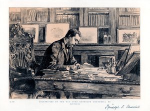 Lord Randolph Churchill 1849-1895, statista inglese, 1885 da Unbekannt