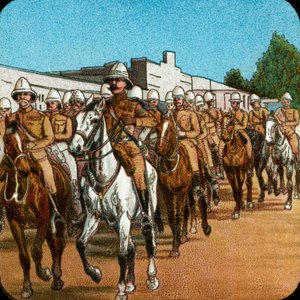 Lord Roberts entra a Pretoria, Guerra Boera, Sudafrica, 1900 da Unbekannt