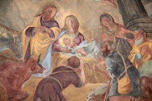 Chiesa di Loreto; dipinto della Natività, Praga, Repubblica Ceca da Unbekannt