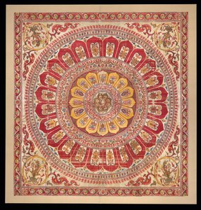 Canopy di petali di fior di loto, 1500-1600 da Unbekannt
