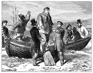 Luigi Filippo arriva a Newhaven, 1848