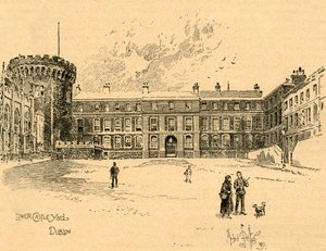 Lower Castle Yard, Dublino, Irlanda, c1890 da Unbekannt