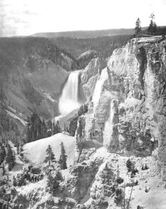 Cascate Inferiori dello Yellowstone, Wyoming, USA, ca 1900 da Unbekannt