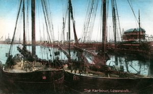 Porto di Lowestoft, Suffolk, 1909