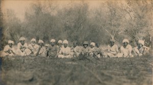 Lt. Smith e battitori - Caccia alla tigre di Budhapur, 1922 da Unbekannt