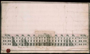 Palazzo di Ludwigsburg. Progetto della facciata dell