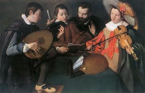 Liuti e violino, pittore italiano sconosciuto del XVII secolo, 1948 da Unbekannt