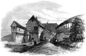 Casa di Lutero al Castello di Wartburg, Eisenach, Germania, 1862