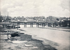Lymington - Il ponte e la città, dal fiume