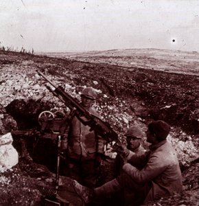 Mitragliatrici, Monte Kemmel, Fiandre, Belgio, c1914-c1918 da Unbekannt