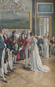 Madame Bonaparte riceve gli ambasciatori alle Tuileries da Unbekannt