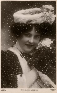 Madge Lessing, attrice tedesca, c1906 da Unbekannt