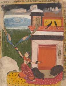 Madhumadhavai Ragini...da una serie dispersa di Ragamala, c. 1640-50 da Unbekannt