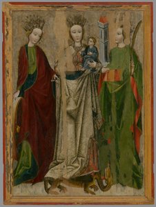 Madonna sul drago tra Santa Caterina e Santa Barbara da Unbekannt