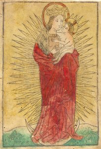 Madonna e Bambino in gloria su una luna crescente, 1450-1460 da Unbekannt
