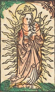 Madonna e Bambino in gloria su una luna crescente, 1470-1480 da Unbekannt