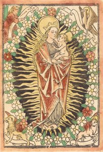 Madonna e Bambino in un Rosario, c. 1480
