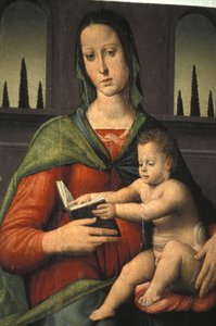 Madonna con bambino, XV secolo, Museo Piersanti, Matelica, Marche, Italia da Unbekannt