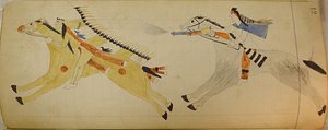 Maffet Ledger: Due indiani a cavallo, ca. 1874-81 da Unbekannt