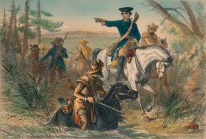 Il maggiore Washington nella sua missione al comandante francese da Unbekannt