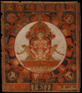 Mandala di Chandra, Dio della Luna, fine XIV-inizio XV secolo da Unbekannt