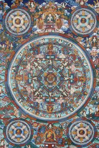 Mandala su un thangka tibetano, Bhaktapur, Nepal da Unbekannt