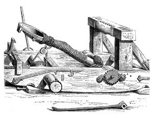 Mangonel, una macchina da guerra del XV secolo, 1870 da Unbekannt