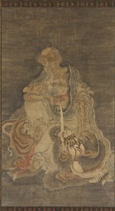 Manjushri seduto su un leone, 1368-1644 da Unbekannt