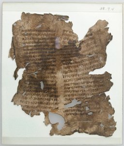 Frammento di foglio di manoscritto, copto, IV-VII secolo