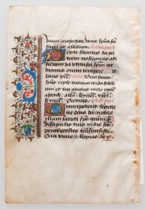 Foglio di manoscritto, da un Libro d