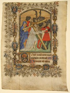 Foglio di manoscritto da un Libro d