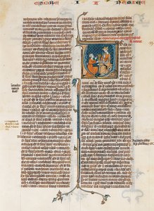 Foglio di manoscritto con l