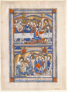 Foglio di manoscritto con l