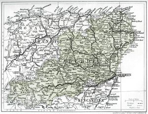 Mappa di Aberdeenshire, 1924-1926 da Unbekannt