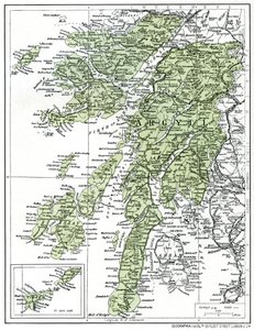 Mappa di Argyllshire, 1924-1926 da Unbekannt