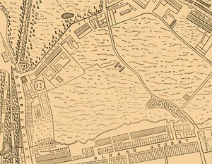 Mappa di Belgravia, 1814, c1876