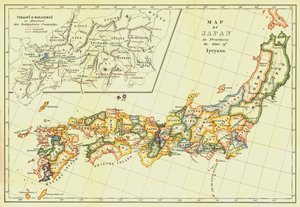 Mappa del Giappone in province al tempo di Iyeyasu, 1903 da Unbekannt