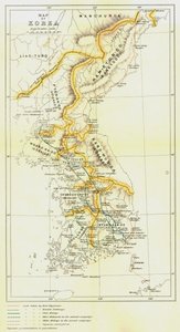 Mappa della Corea, 1903 da Unbekannt
