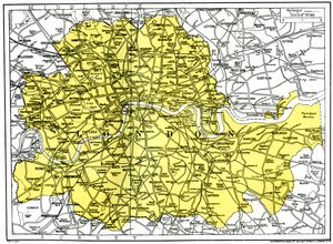 Mappa di Londra da Unbekannt