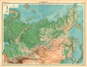 Mappa della Siberia da Unbekannt