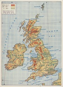 Mappa delle Isole Britanniche, 1910 da Unbekannt