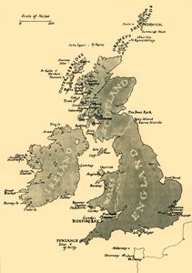 Mappa delle Isole Britanniche, 1946