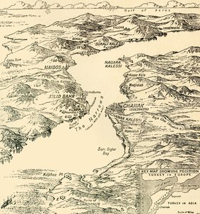 Mappa dei Dardanelli, Prima Guerra Mondiale