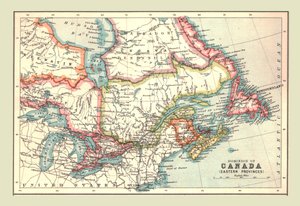 Mappa del Dominio del Canada, Province Orientali, 1902 da Unbekannt